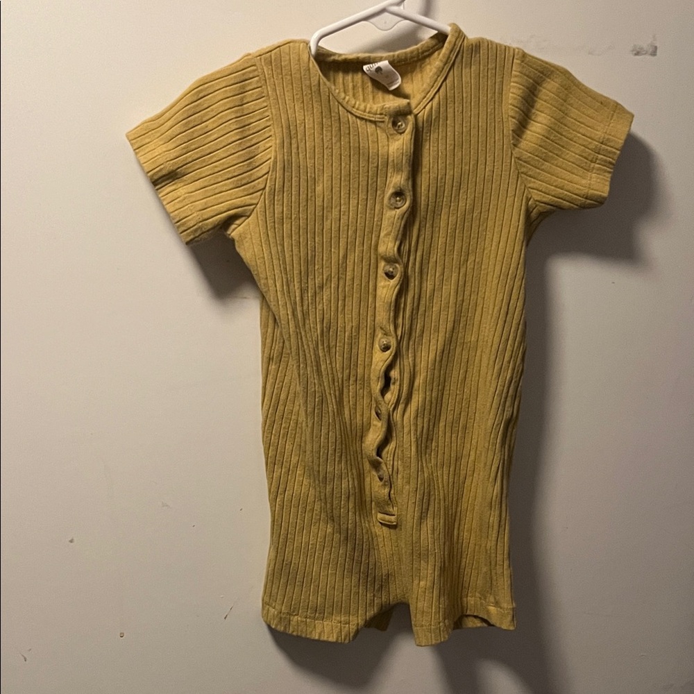Kate Quinn Golden Ribbed Bodysuit